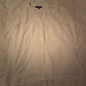 Banana republic sheer sleeveless blouse